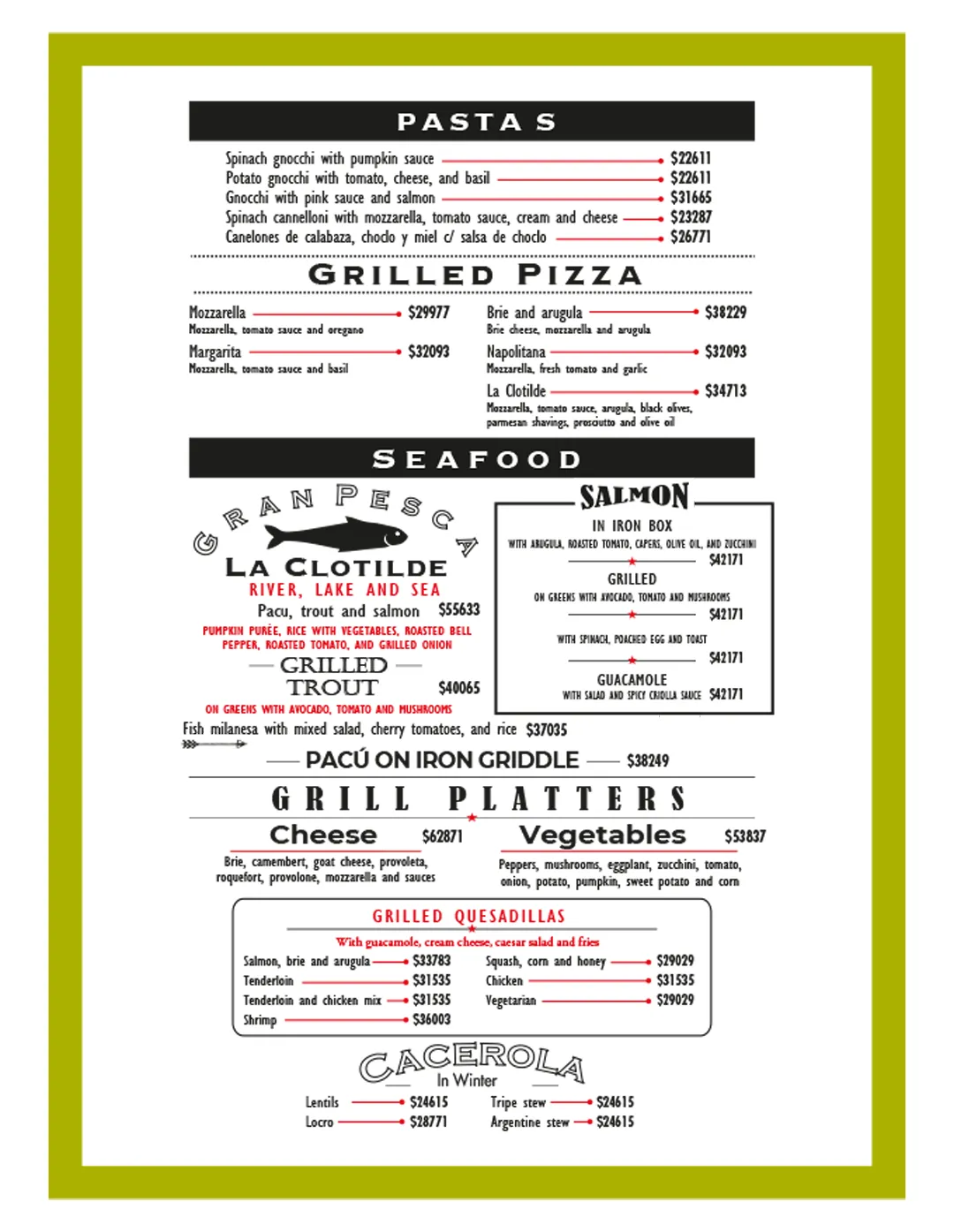 Menu — Page 4