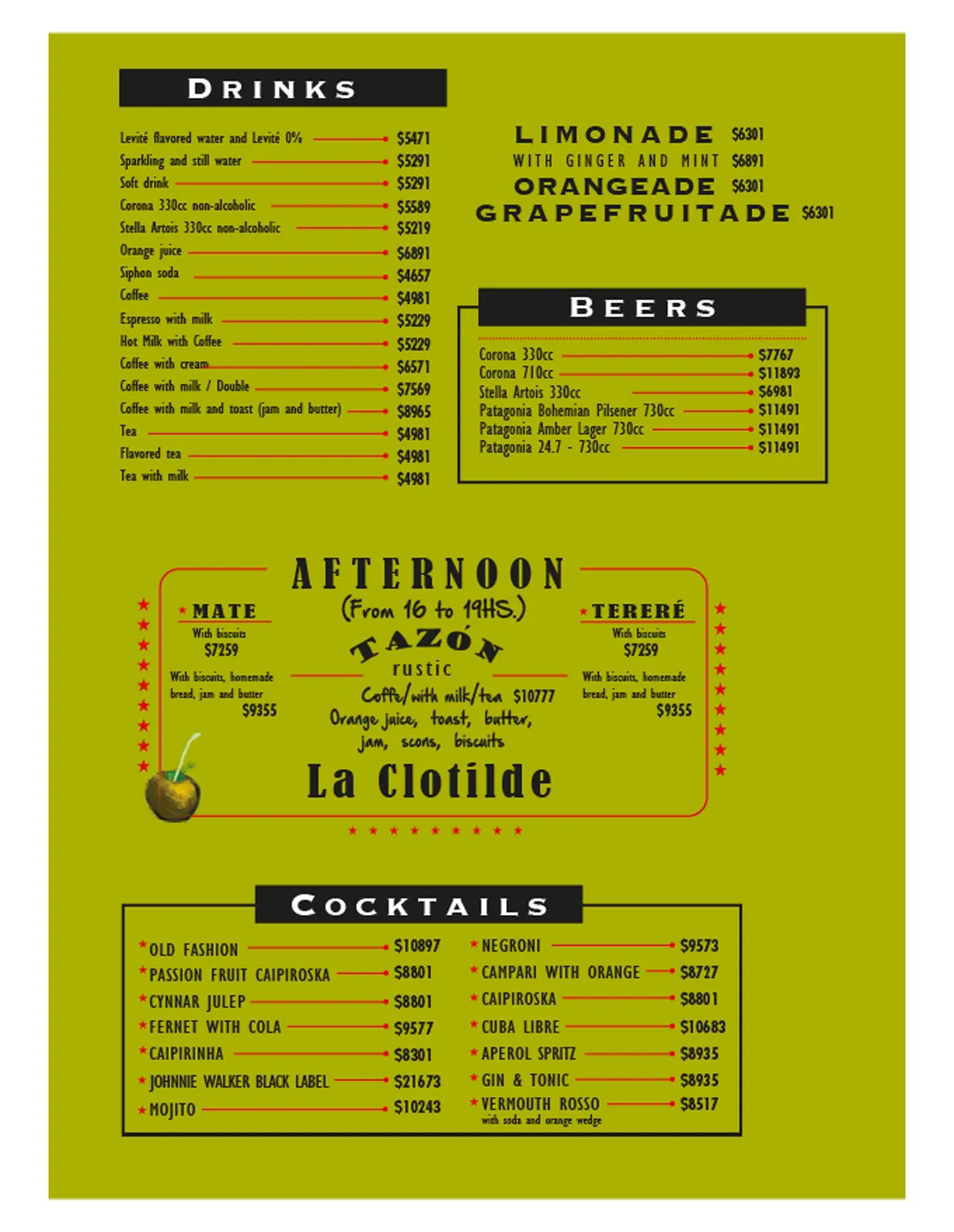 Menu — Page 6